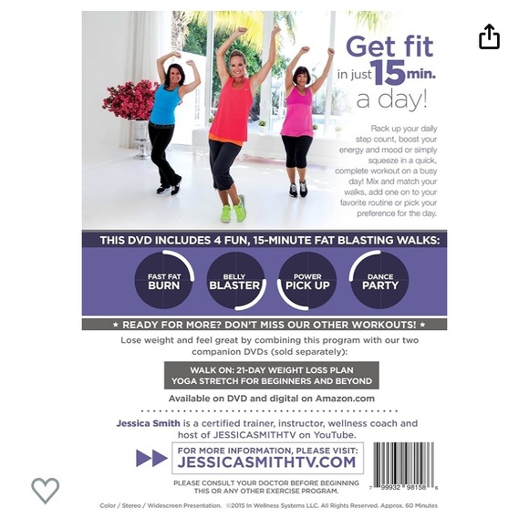 Jessica Smith bundle 2 walk exercise DVD’s - Picture 3 of 4